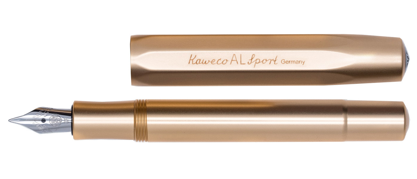 Ручка перьевая Kaweco AL Sport Gold Edition, корпус золотистый KW10001899 - фото 3