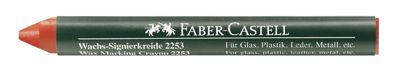 Мелок восковой Faber-castell Красный стеклограф мелок lyra белый