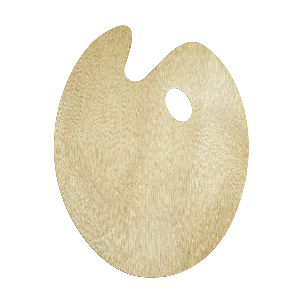 Овальная деревянная палитра 30х40 см 364₽