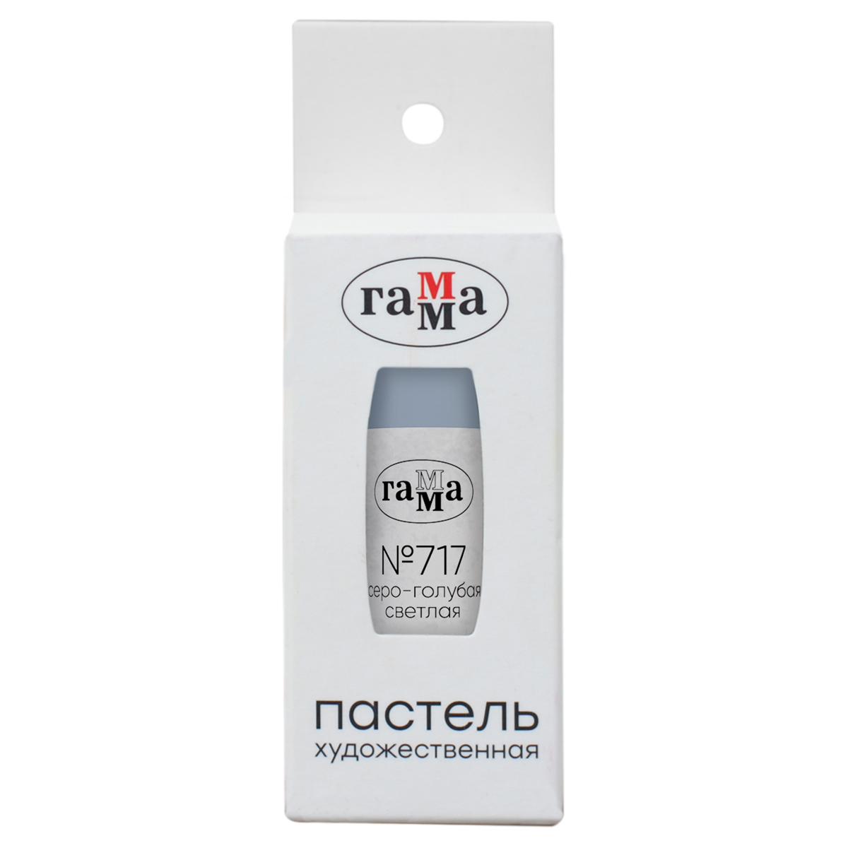 Пастель сухая Гамма 717 серо-голубая светлая штучная картон упаковка 112₽