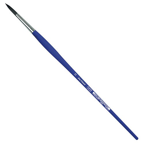 Кисть синтетика №12 круглая Da Vinci 8630 длинная ручка DV-8630-12 - фото 1