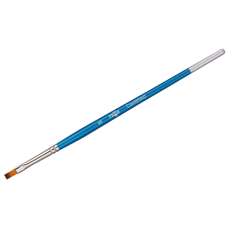 Кисть синтетика №5 плоская Гамма короткая ручка лупа классическая эргономичная ручка 5х d 4 5см