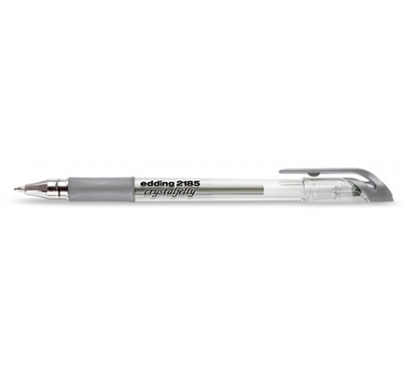 Ручка гелевая Edding 0,7 мм серебро металлик