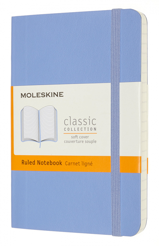 записная книжка в линейку moleskine classic pocket 9x14 см 192 стр обложка твердая синяя сапфир Записная книжка в линейку Moleskine 