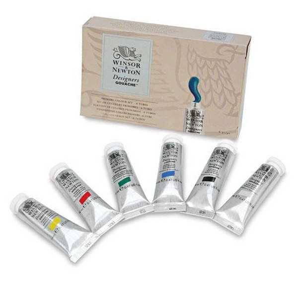 Набор гуаши Winsor & Newton Designers Gouache, 6 цв*14 мл ньютон и кюри любознательные бельчата