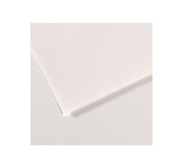 Бумага для пастели Canson "MI-TEINTES" 50x65 см 160 г №335 белый