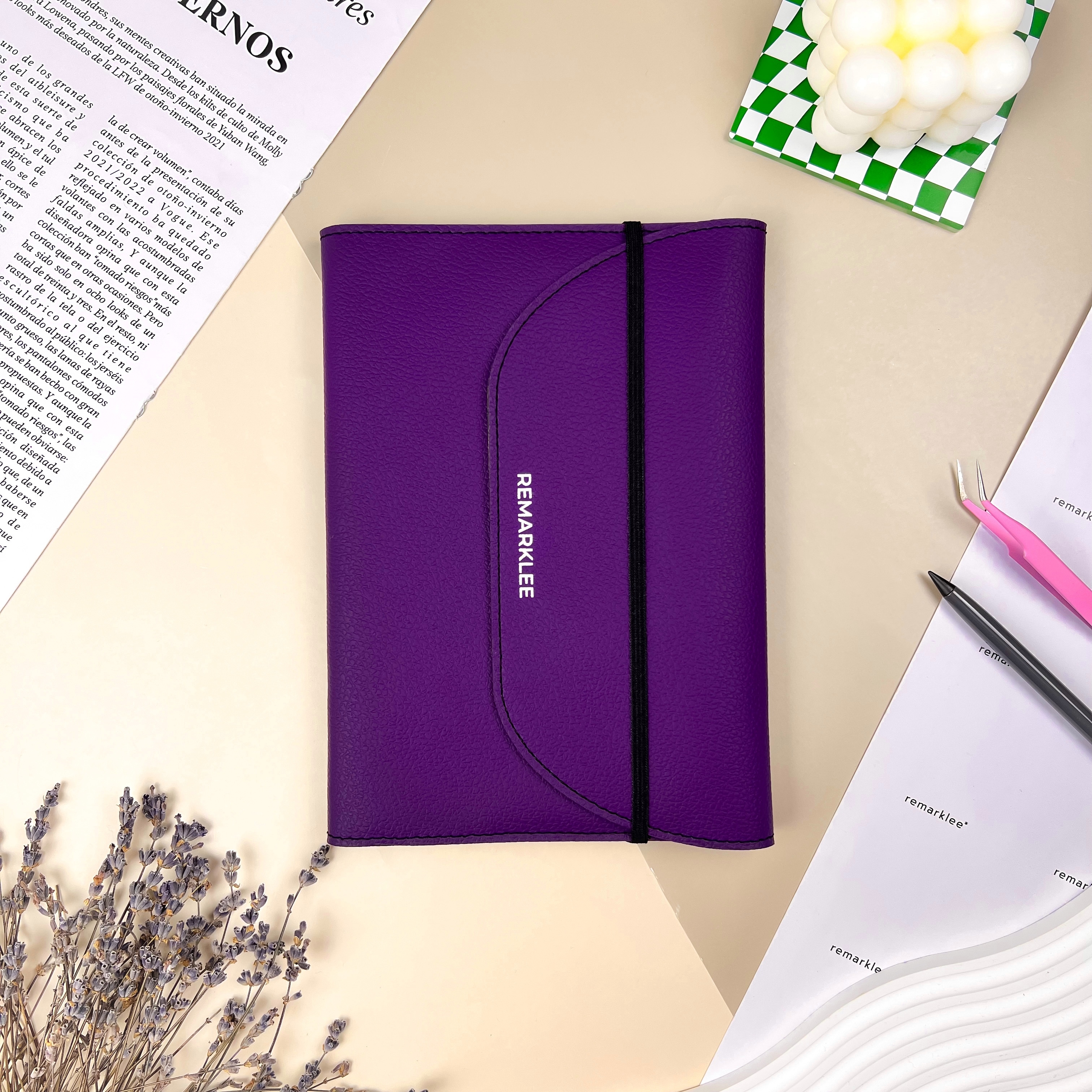 Кожаная обложка универсальная Remarklee quotФиолетовая quot 2195₽