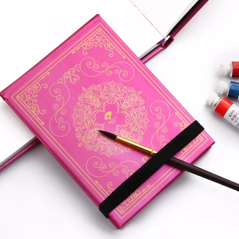 Скетчбук для акварели Paul Rubens 134х192 мм 20 л 300 г, гладкая, Розовый, с резинкой NV-319754 - фото 4