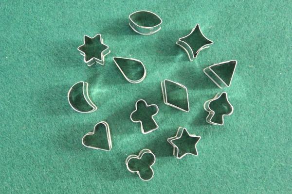 Набор резцов для полимерной глины Makins 12 шт Геом.фигуры