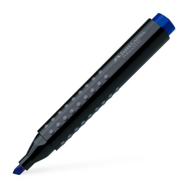 маркер перманентный edding 1 1 5 мм со скошенным наконечником синий Маркер перманентный Faber-Castell 