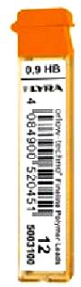 Набор грифелей для механического карандаша Lyra 12 шт 0,9 мм, 2В L-2183#2B/L50031 L-2183#2B/L50031 - фото 1