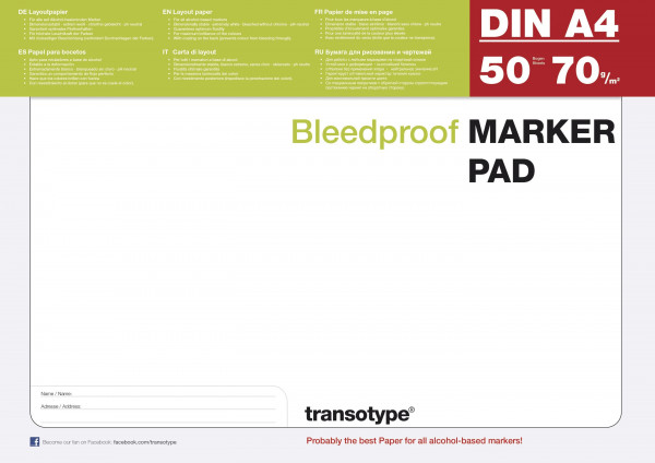 Альбом-склейка для маркеров Copic А4 50 л 70 г