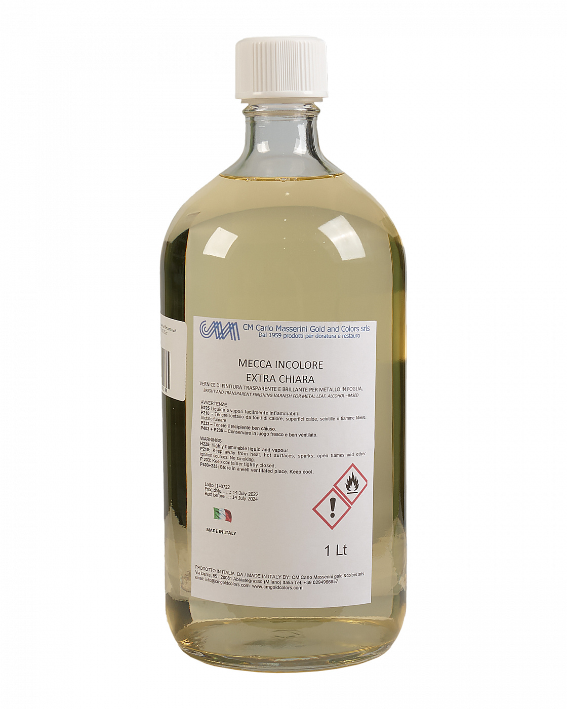 Лак для золочения Masserini защитный бесцветный 1000 мл, стеклянная бутылка M-MECINC005 - фото 1