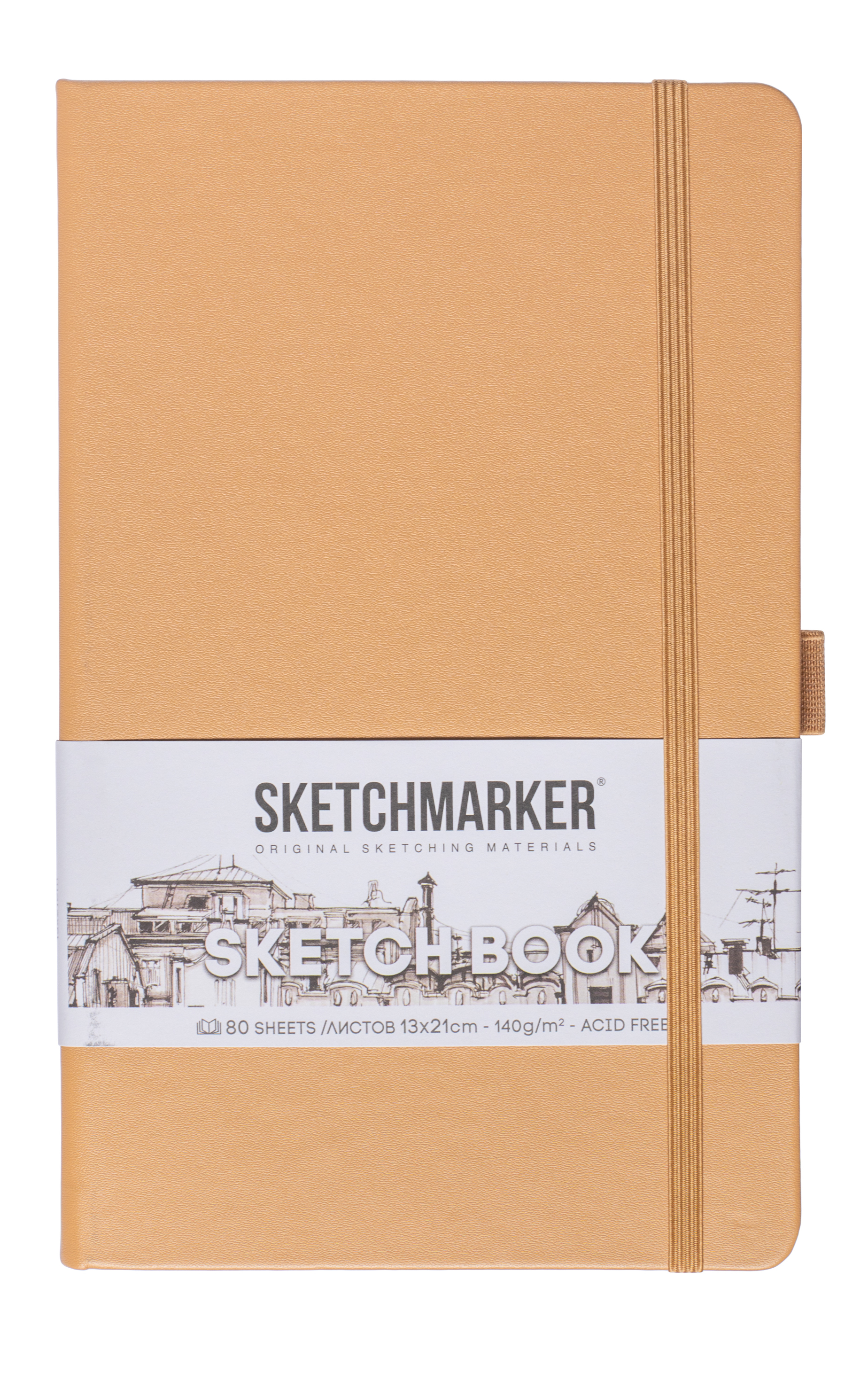 Блокнот для зарисовок Sketchmarker 1321 cм 80 л 140 г обложка Капучино 558₽