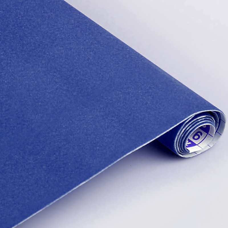 Бумага бархатная самоклеящаяся SADIPAL в рулоне 0,45х1 м Голубой SAD-06710 - фото 1