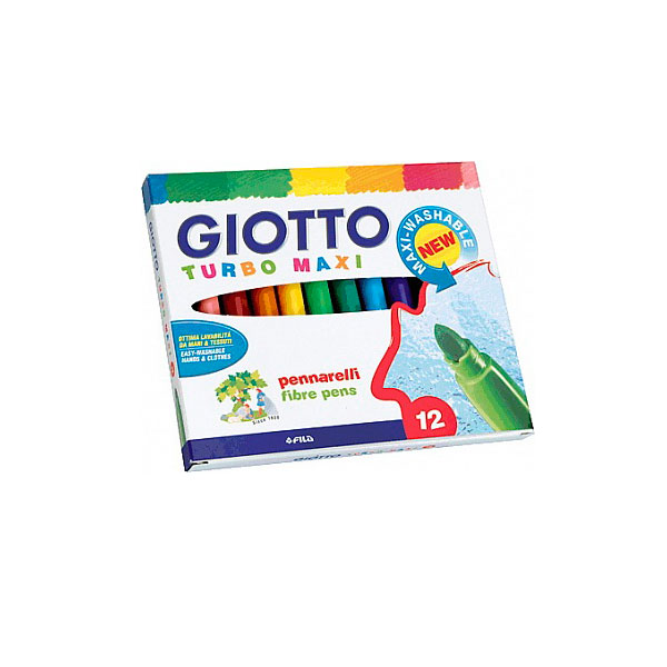 Набор фломастеров Fila "Giotto Turbo Max" 12 цв в картоне 