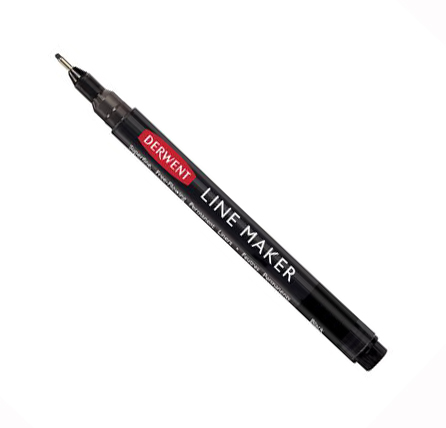 ручка капиллярная derwent line maker 0 8 мм черная Ручка капиллярная Derwent 