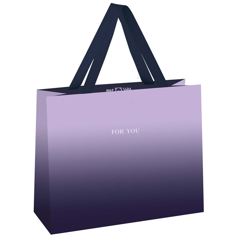 пакет подарочный meshu duotone purple gradient 26 32 12 см Пакет подарочный MESHU 