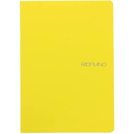 Тетрадь нелинованный на скобах Fabriano "EcoQua" A5 38 л 85 г, обложка желтая