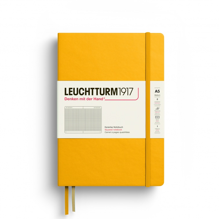 Блокнот в клетку Leuchtturm1917 Medium A5 125 л твердая обложка Подсолнух 3987₽
