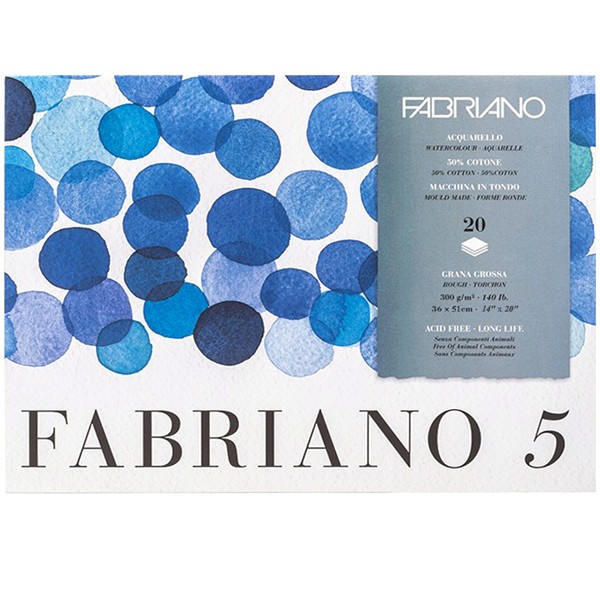 Альбом-склейка для акварели Fabriano 5 Торшон 36x51 см 20 л 300 г