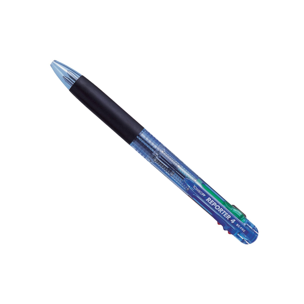 Ручка шариковая 4-х цветная Tombow Reporter Smart 4 colors, корпус прозрачный