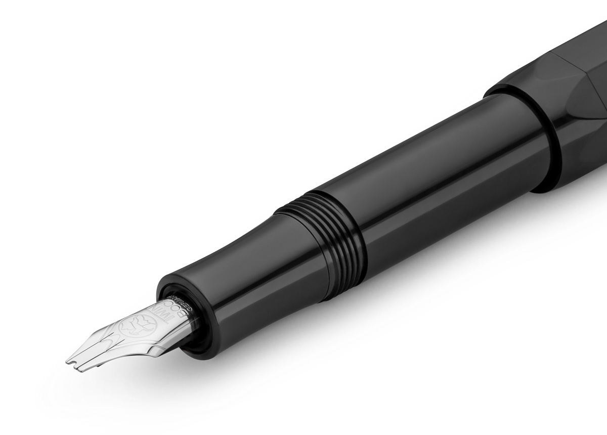Ручка перьевая Kaweco CALLIGRAPHY сдвоенный наконечник, чернила синие, корпус черный KW10000652 - фото 1