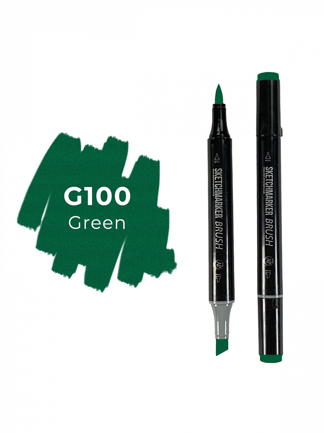 Маркер двухсторонний на спиртовой основе Sketchmarker Brush Цвет Зеленый маркер двухсторонний на спиртовой основе sketchmarker brush зеленый