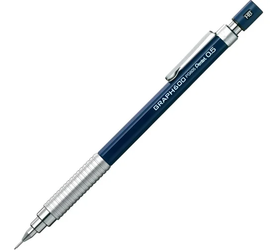 Карандаш автоматический Pentel Graphgear 600 в PPS 05 мм синий корпус 1600₽