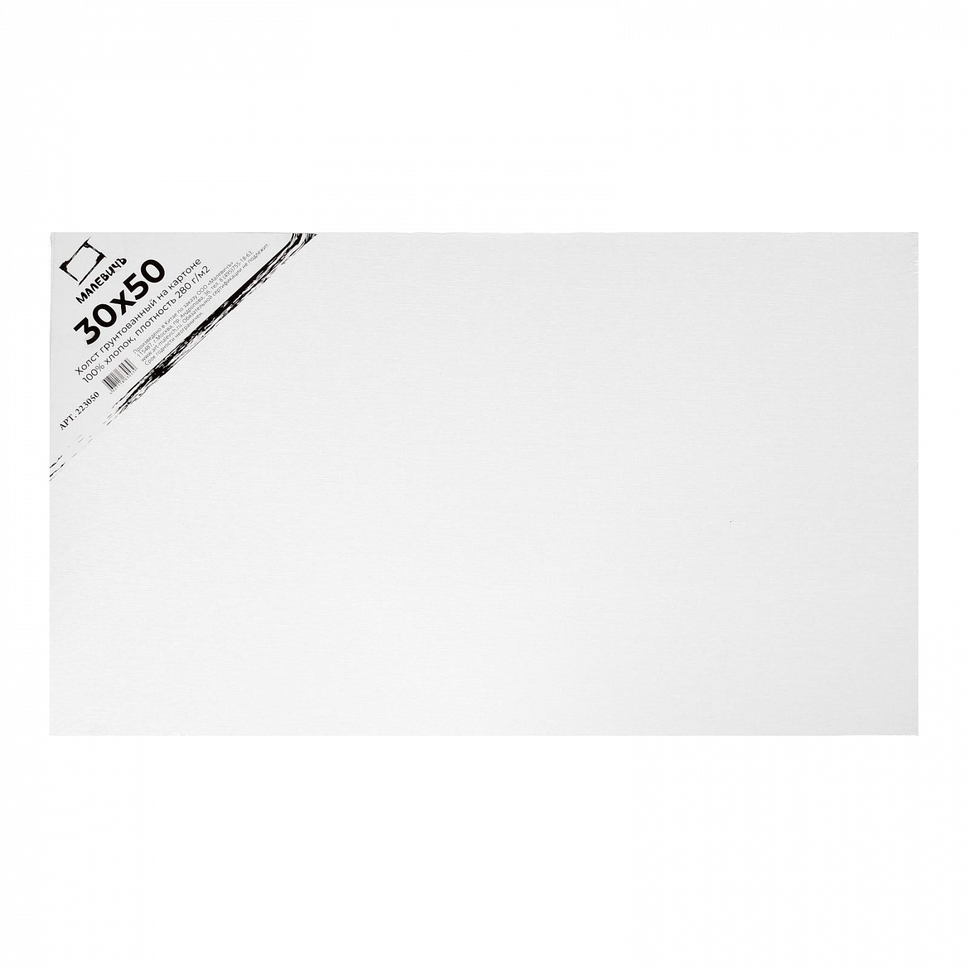 Холст грунтованный на картоне Малевичъ 30x50 см каталог выставки дагеротип автохром полароид 1 1