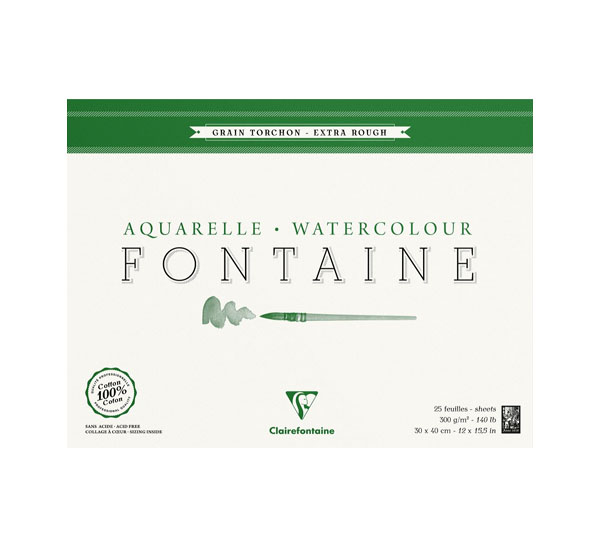 Альбом-склейка для акварели Clairefontaine "Fontaine" Torchon