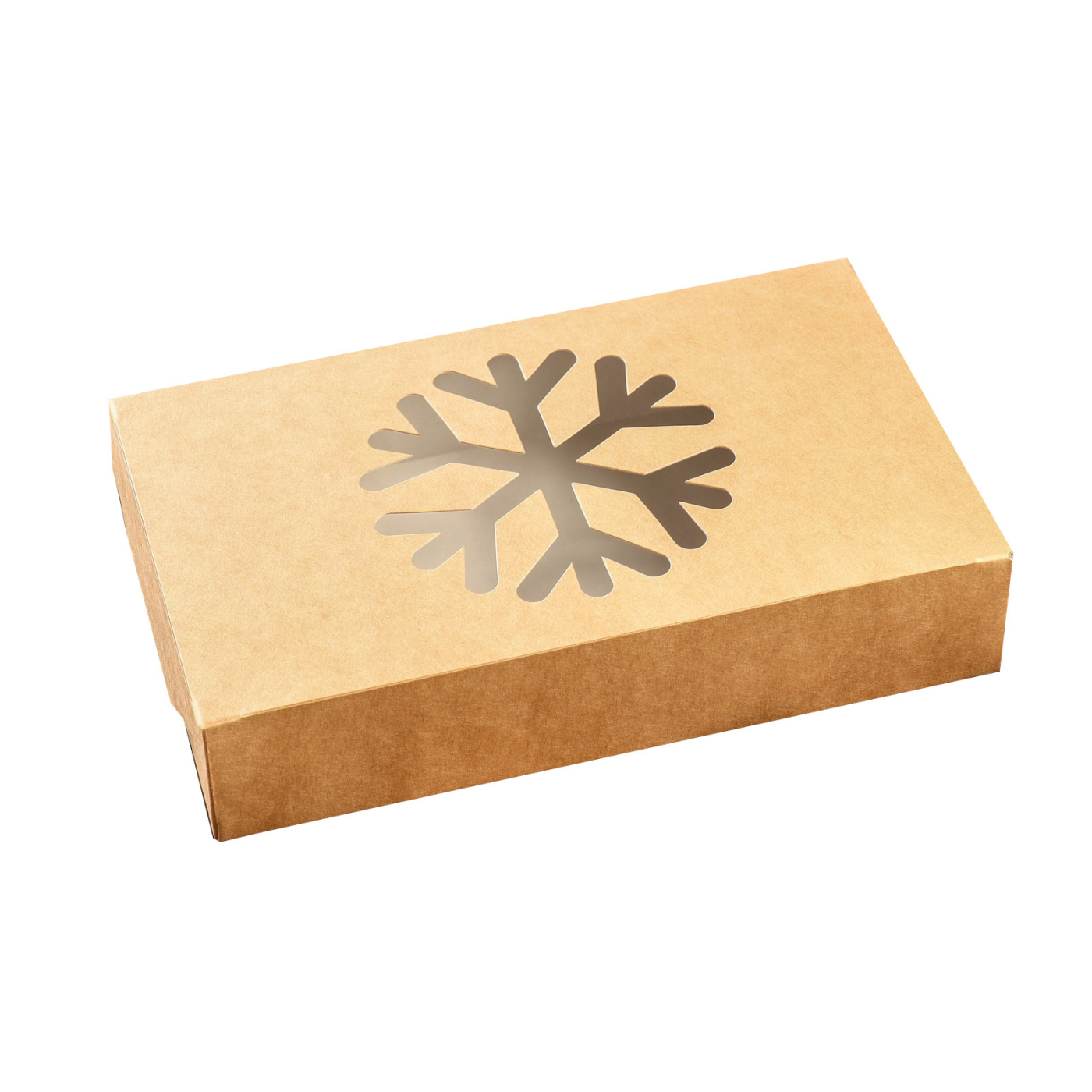 Коробка складная Снежинка крафт 20 х 12 х 4 см 88₽