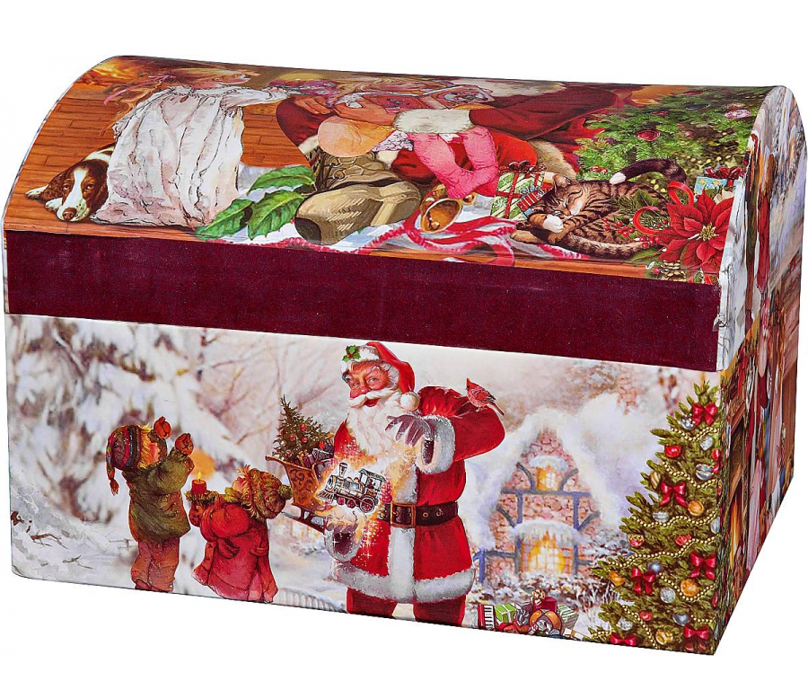 Подарочная коробка Mister Christmas Сундук 20 см Дельта-BR-B-SUNDUK-A-2