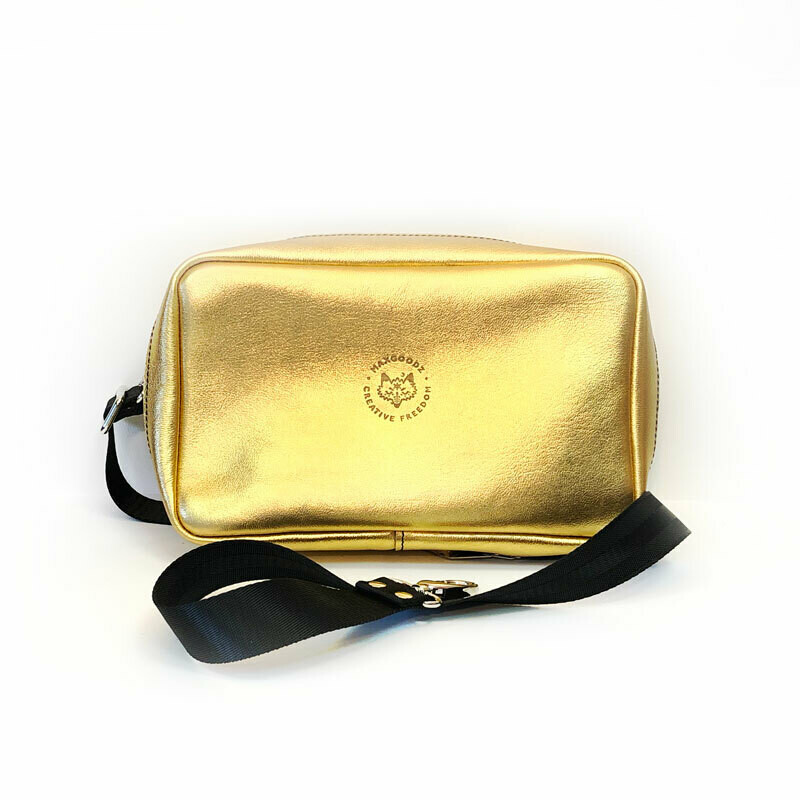 Напоясная сумка для скетчинга Maxgoodz А5, Золотая глянцевая Maxg-2200924978326