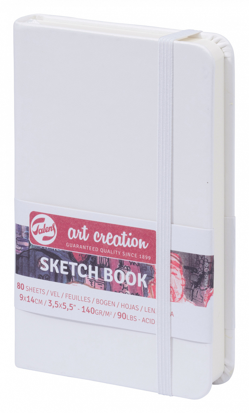 Блокнот для зарисовок Art Creation 9х14 см 80 л 140 г, твердая обложка, белый ежедневник soft touch с тиснением лучшему учителю формат а5 80 листов твердая обложка