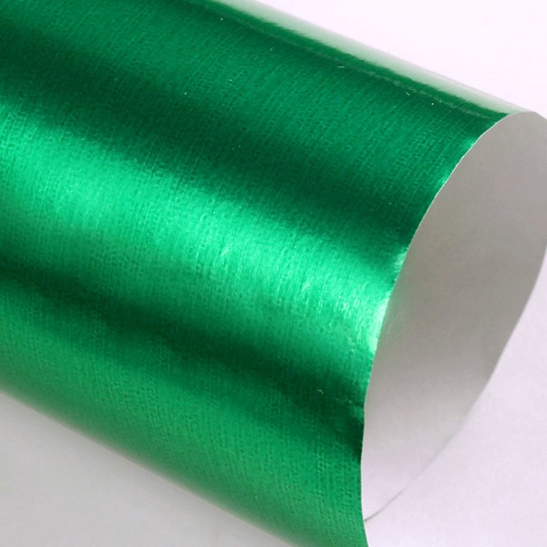 Бумага с фольгированным покрытием Sadipal 50х65 см 225 г цвет Алюминий зеленый jundo parchment бумага для выпечки пергаментная силиконизированная с кремниевым покрытием 17 0