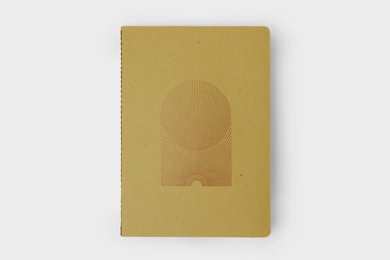 Блокнот Сияние горчичный 500₽