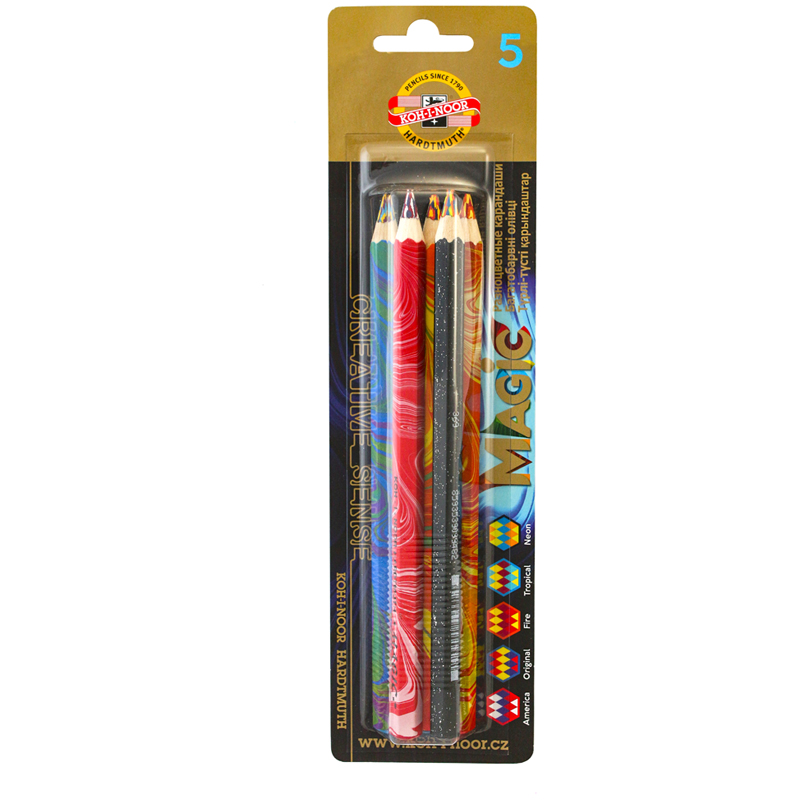 Набор карандашей с многоцветным грифелем Koh-I-Noor 