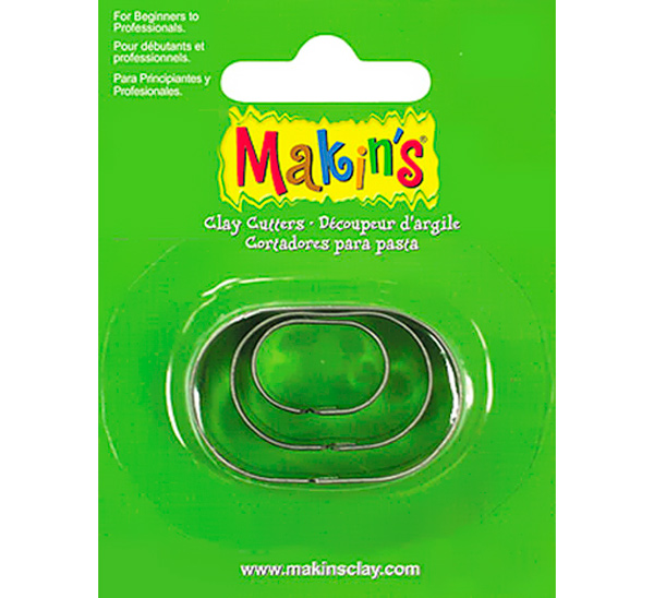 Набор резцов для полимерной глины Makins 3 шт Овал Makins-36005