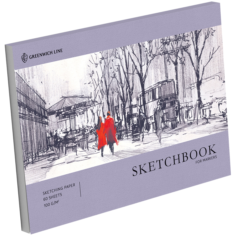 Скетчбук-склейка для маркеров Greenwich Line 