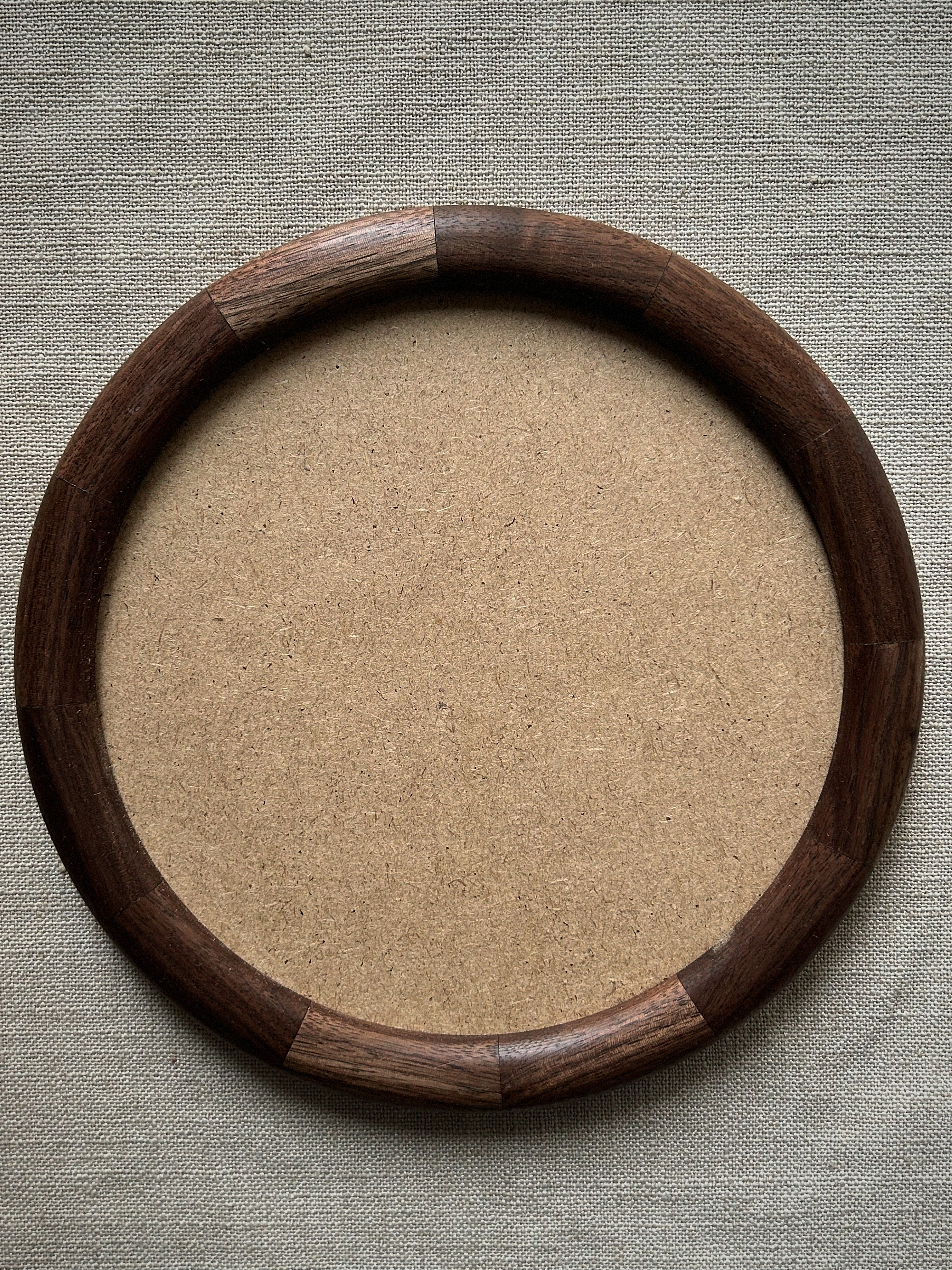 Рамка круглая KK/home, ручная работа, d17, американский орех