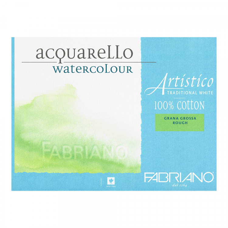 Альбом-склейка для акварели Fabriano "Artistico" Торшон 35,5x51 см 20 л 200 г, белая