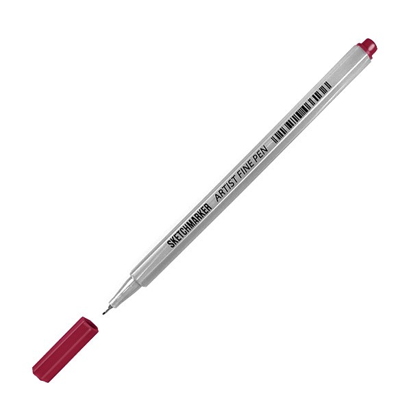 Ручка капиллярная SKETCHMARKER Artist fine pen цв. Бордо скетчинг маркерами с а расторгуевой 6 жанров 6 уроков