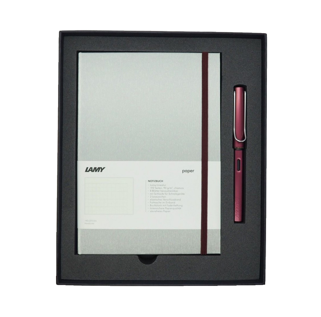 Набор ручка перьевая LAMY Al-star, F, Пурпурный+Записная книжка, твердый переплет, пурпурный книжка с наклейками для самых маленьких линии