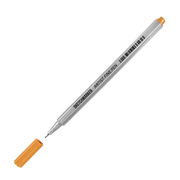 Ручка капиллярная SKETCHMARKER Artist fine pen цв. Оранжевый флуоресцентный ручка капиллярная luxor fine writer узел 0 8 мм чернила синие