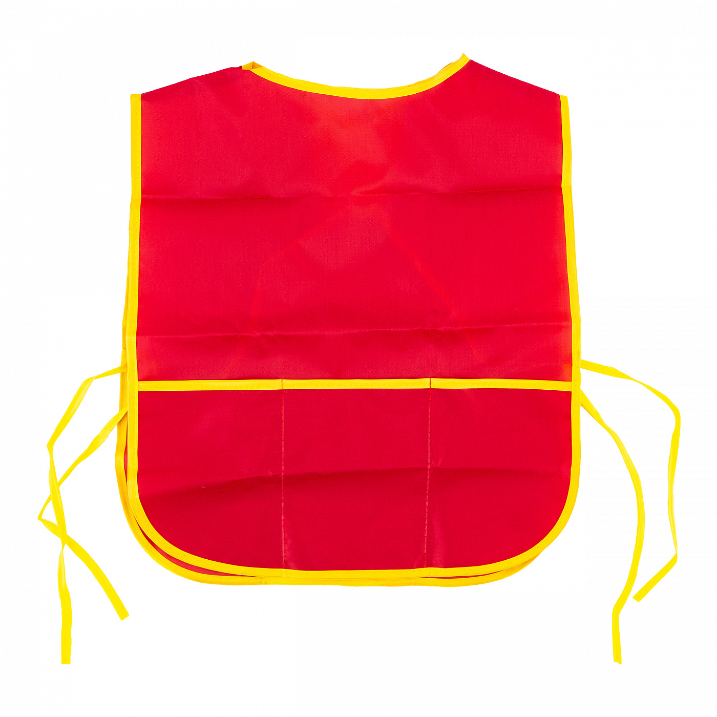 Фартук двухсторонний с карманом, цвет красный фартук для труда нарукавники 535 х 445 2 кармана hatber влад а4