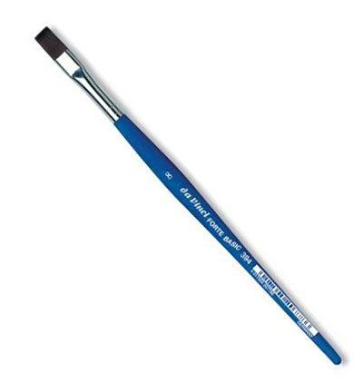Кисть синтетика №8 плоская Da Vinci Forte Basic 394 короткая ручка aurelia укрепитель ослабленных ногтей basic line 13 мл