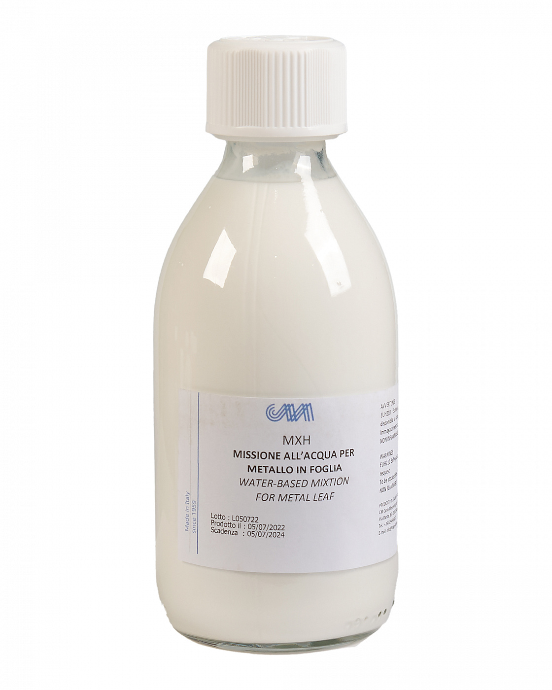 Клей для золочения Masserini водный 250 мл, стеклянная бутылка M-MMXH2O003 - фото 1