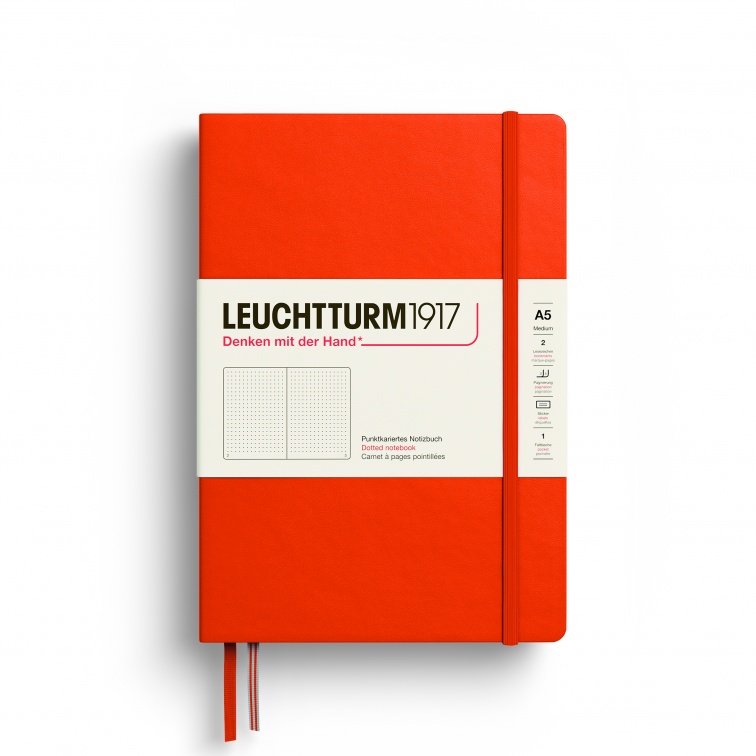 Блокнот в точку Leuchtturm1917 Medium A5 125 л твердая обложка Тыква 3987₽