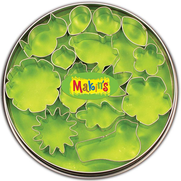 Набор резцов для полимерной глины Makins 12 шт Цветы и листья Makins-37005 - фото 1